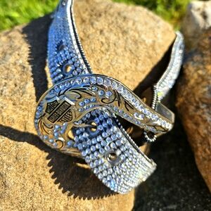 Harley Davison "Saturday Night" crystal Bling belt.